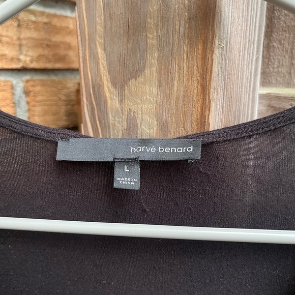 Harve Benard Black Relaxed Tie Front Blouse - Picture 2 of 3